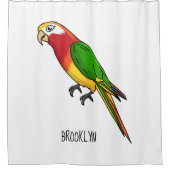Rideaux De Douche Cute happy parrot (Devant)