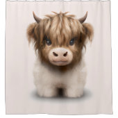 Rideaux De Douche Cute Highlands Scottish Cow (Devant)