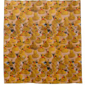 Rideaux De Douche Cute Jaune Canards en Caoutchouc Motif (Devant)