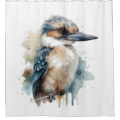 Rideaux De Douche Cute Kookaburra sur une branche (Devant)