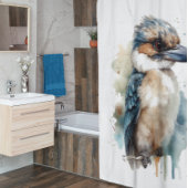 Rideaux De Douche Cute Kookaburra sur une branche