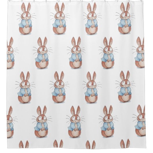 Rideaux De Douche Cute lapin (Devant)