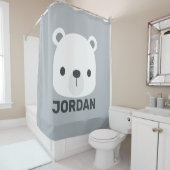 Rideaux De Douche Cute Little Polar Bear (En situation)