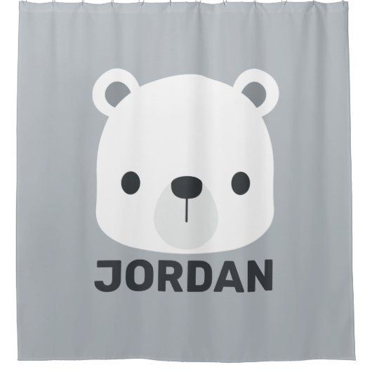 Rideaux De Douche Cute Little Polar Bear (Devant)