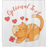 Rideaux De Douche Cute Lote Orange Tabby Kitten (Devant)