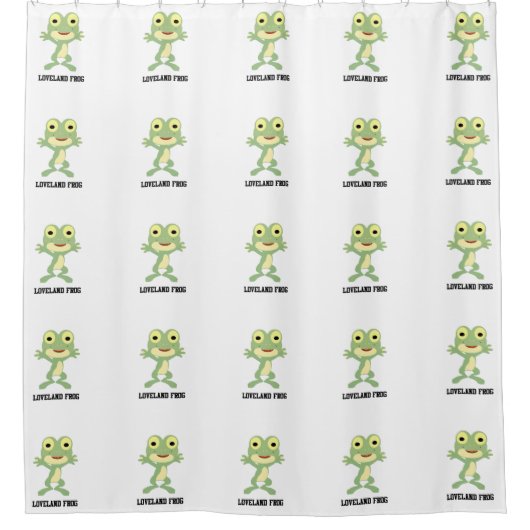 Rideaux De Douche Cute Loveland Frog (Devant)