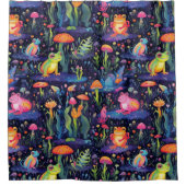 Rideaux De Douche Cute neon grenouilles motif (Devant)