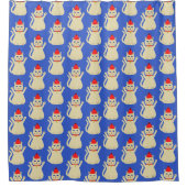 Rideaux De Douche Cute Noël Chat Motif (Devant)