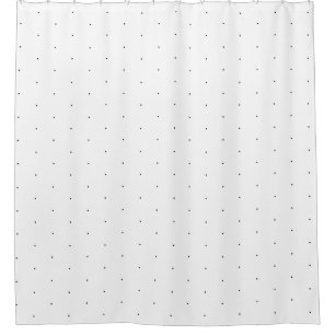 Rideaux De Douche Cute Noir blanc minuscule pois élégant motif