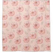 Rideaux De Douche Cute Orange Aquarelle Citrouille Chute Douche Ride (Devant)