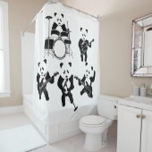 Rideaux De Douche Cute Panda Rock (En situation)