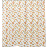 Rideaux De Douche Cute Peaches Motif Fruit moderne bain cadeau (Devant)