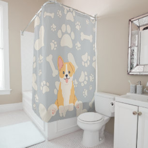 Rideaux De Douche Cute Pembroke Welsh Corgi