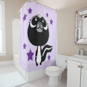 Rideaux De Douche Cute Petite Skunk (En situation)