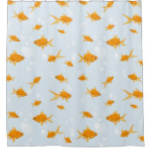 Rideaux De Douche Cute poisson d'or nager dans l'eau (Devant)