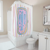 Rideaux De Douche Cute Sardine Art (En situation)