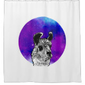 Rideaux De Douche Cute Space Llama (Devant)
