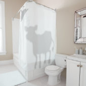 Rideaux De Douche Cute Vache Ombre Silhouette Ombre Épouses Douche (En situation)