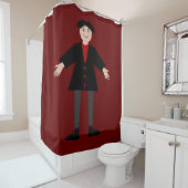 Rideaux De Douche Cute Vampire Halloween (En situation)