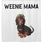 Rideaux De Douche Cute Weenie Mama Weiner Chien cadeau (Devant)