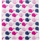 Rideaux De Douche Cute Whales, Pattern of Whales, Sea Animals (Devant)