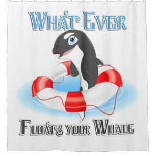 Rideaux De Douche Cute What Ever Flotte votre Orca Whale