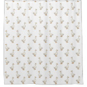 Rideaux De Douche Cute White Goose Pattern (Devant)