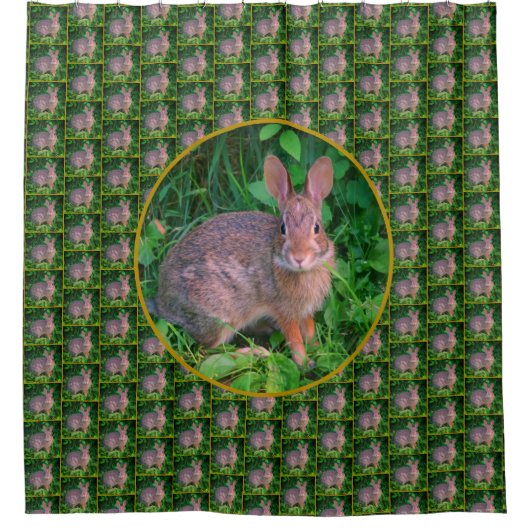 Rideaux De Douche Cute Wild Brown Rabbit Faune (Devant)