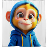 Rideaux De Douche Cute Yellow Monkey (Devant)