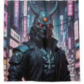 Rideaux De Douche Cyberpunk Demon Samurai (Devant)