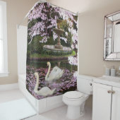 Rideaux De Douche Cygnes (En situation)