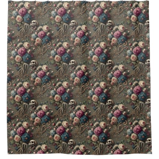 Rideaux De Douche Cynique du dimanche - gothique victorien (Devant)