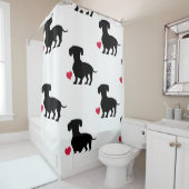 Rideaux De Douche Dachshund (En situation)