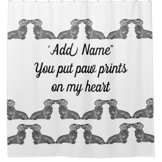 Rideaux De Douche Dachshund (Devant)