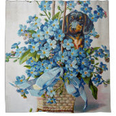 Rideaux De Douche Dachshund et Forget-Me-Nots (Devant)