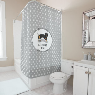 Rideaux De Douche Dachshund Mom (S noir & tan) - Mignonne chien