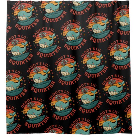 Rideaux De Douche Daddy Little Whale (Devant)