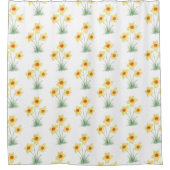 Rideaux De Douche Daffodil Painting Spring Flower Pattern (Devant)