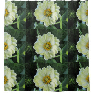 Rideaux De Douche Dahlia Fleur jaune clair