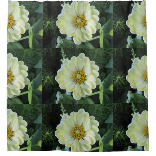 Rideaux De Douche Dahlia Fleur jaune clair (Devant)