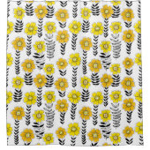 Rideaux De Douche Daisy dooda en jaune et noir (Devant)
