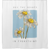 Rideaux De Douche Daisy Flowers Beauté Slogan (Devant)