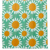 Rideaux De Douche Daisy Motif Folk Art inspiré (Devant)