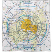 Rideaux De Douche Dallas - Ft. Graphique d'itinéraire (Devant)