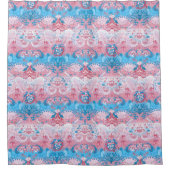 Rideaux De Douche Damas de dragon transgenre - Couleur de drapeau de (Devant)