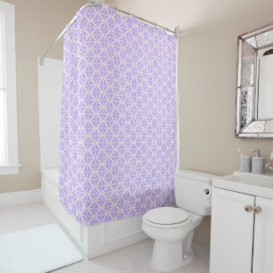Rideaux De Douche Damask Violet élégant victorien