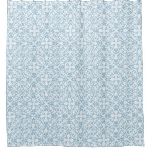 Rideaux De Douche Damassé bleu-clair