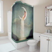 RIDEAUX DE DOUCHE DAME DANS LA LUNE (En situation)