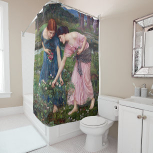 Rideaux De Douche Dames à cueillir des Roses, John William Waterhous
