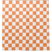 Rideaux De Douche Damier orange visuel classique (Devant)